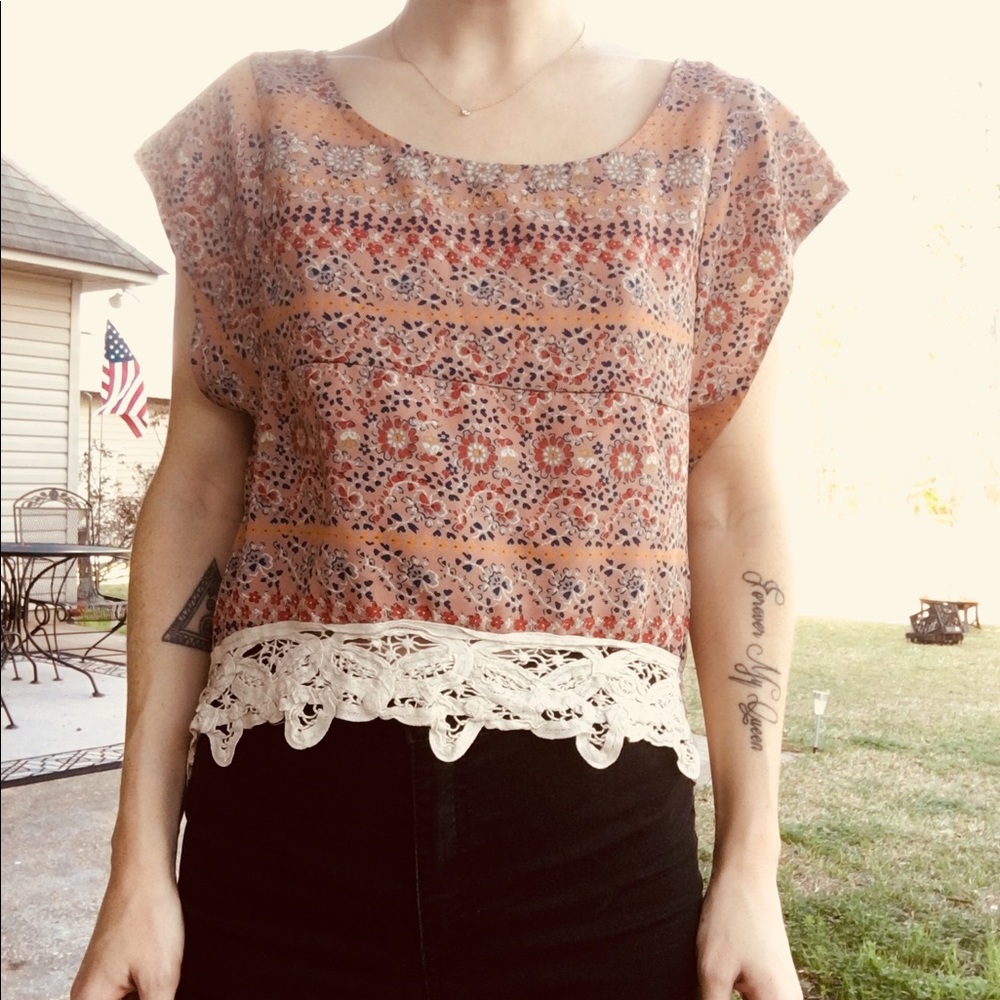 Floral crop top